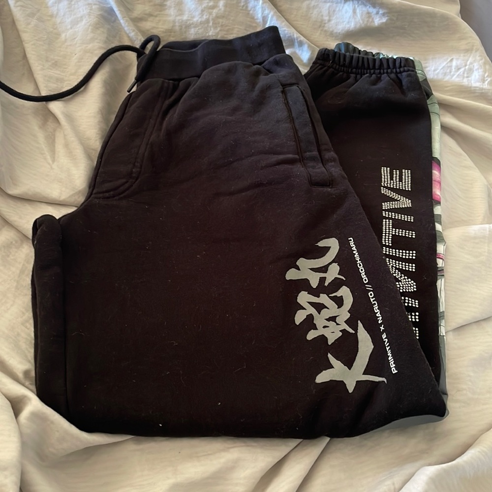 Primitive Naruto Shippuden Orochimaru Black
Screen Printed Sweatpants Joggers
